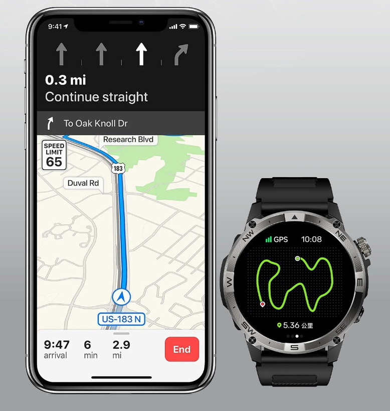 Smart GPS Sports Watch — Waterproof Outdoor Watch